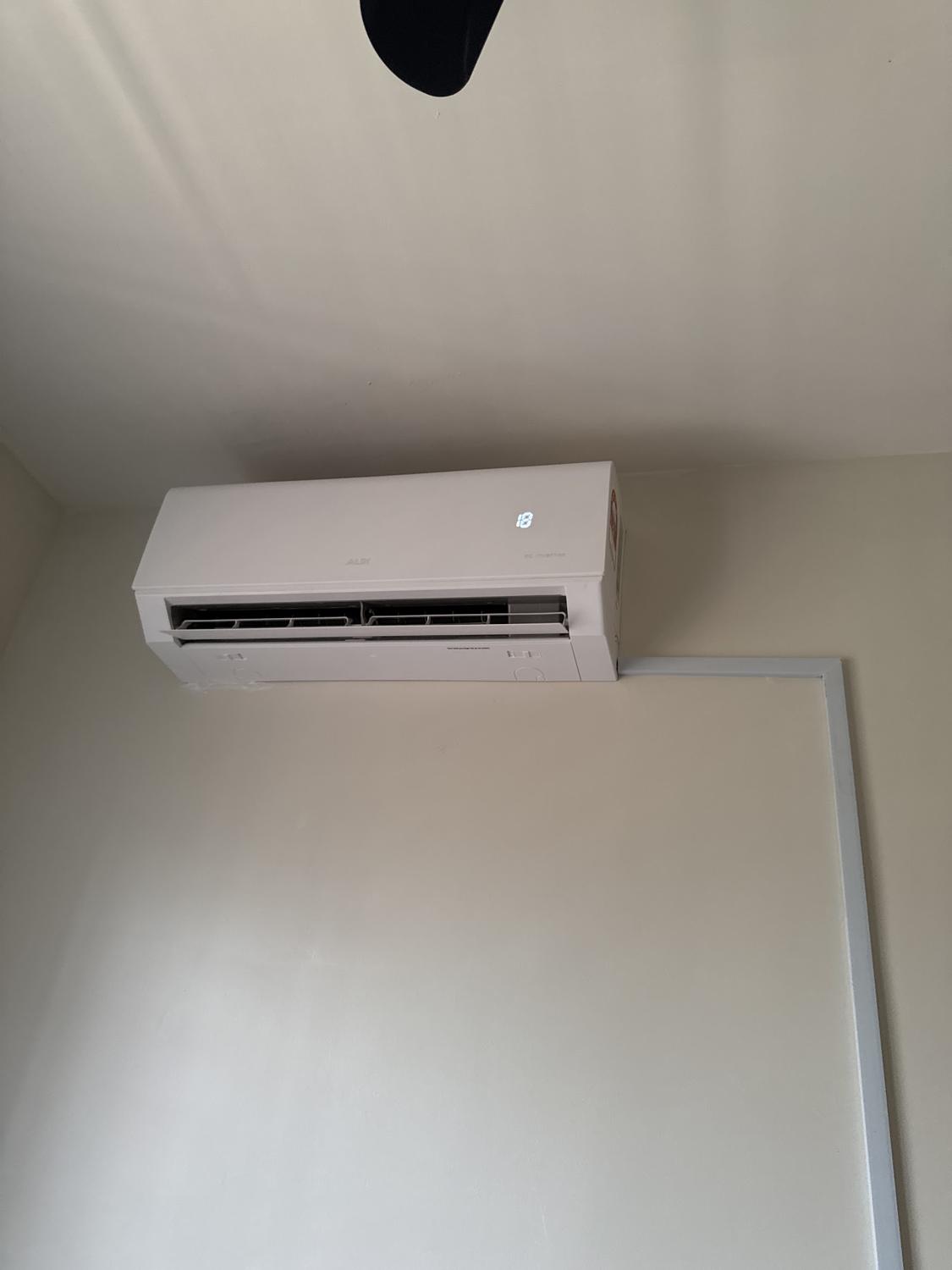 Clean wall unit installation